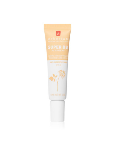 Erborian Super BB Covering Care-Cream ВВ крем за безупречен изравнен тен на кожата малка опаковка цвят Nude 15 мл.