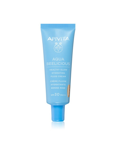 Apivita Aqua Beelicious Tinted Fluid SPF30 лек тониращ флуид за озаряване на лицето SPF 30 40 мл.