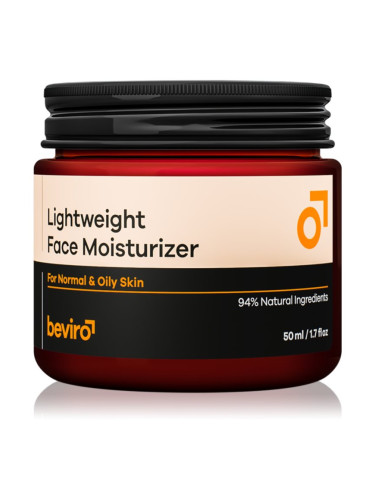 Beviro Lightweight Face Moisturizer хидратиращ крем за мъже 50 мл.