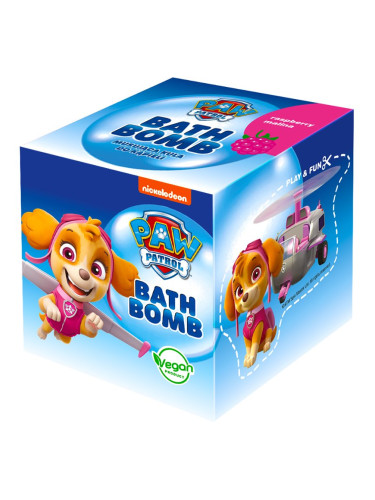 Nickelodeon Paw Patrol Bath Bomb бомбичка за вана за деца Raspberry - Skye 165 гр.
