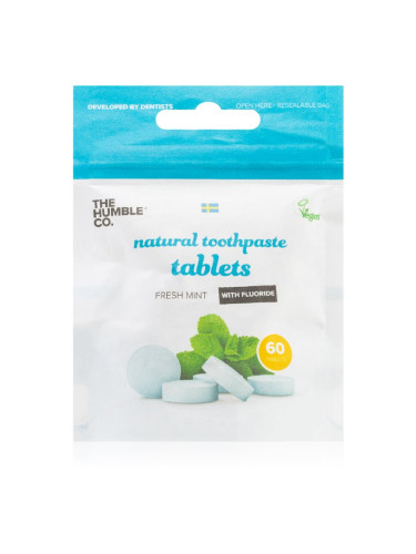 The Humble Co. Natural Toothpaste Tablets пастили Fresh Mint 60 бр.