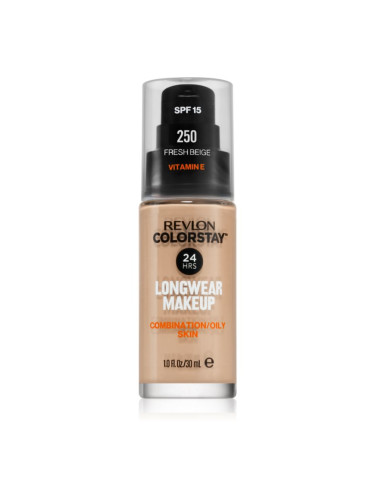 Revlon Cosmetics ColorStay™ дълготраен матиращ фон дьо тен за смесена и мазна кожа цвят 250 Fresh Beige 30 мл.