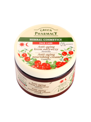 Green Pharmacy Face Care Cranberry подхранващ крем против стареене на кожата 150 мл.