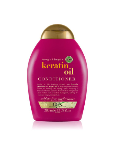 OGX Keratin Oil подсилващ балсам с кератин и арганово масло 385 мл.