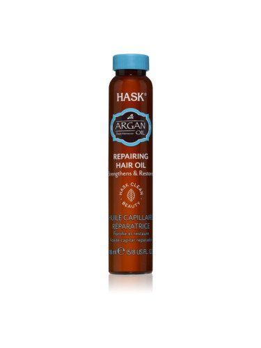 HASK Argan Oil регенериращо олио за увредена коса 18 мл.