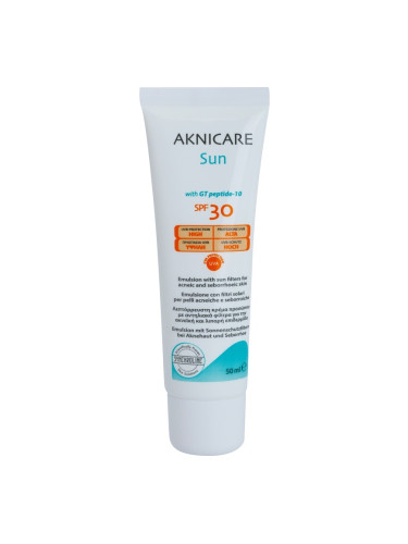 Synchroline Aknicare Sun емулсия за загар за акнеозна и себорейна кожа. SPF 30 50 мл.