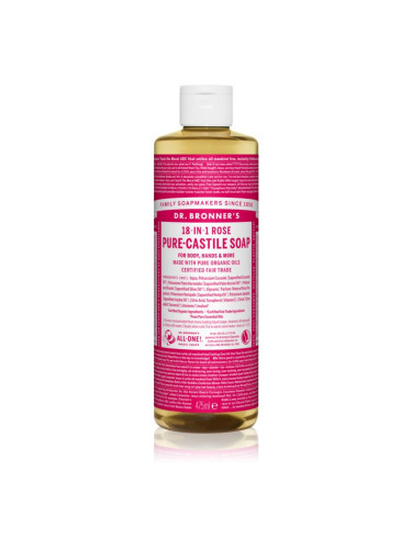 Dr. Bronner’s Rose течен универсален сапун 475 м