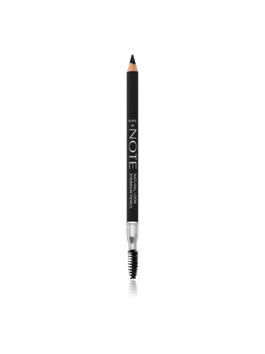 Note Cosmetique Natural Look молив за вежди с четка 06 Black 1,08 гр.