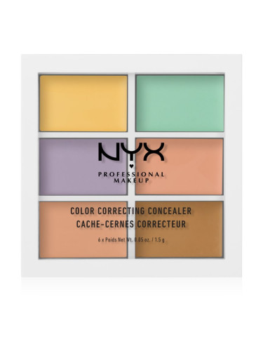 NYX Professional Makeup Color Correcting палитра коректори цвят 04 6 x 1.5 гр.