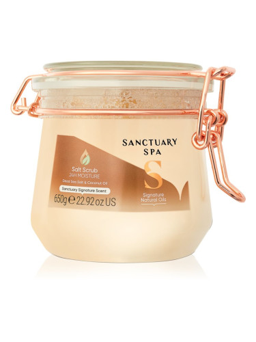 Sanctuary Spa Signature Natural Oils скраб със сол за подхранване и хидратация 650 гр.