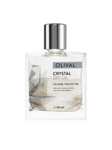 Olival Crystal мултифункционално масло със блестящи частици за лице, тяло и коса 50 мл.