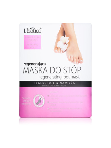L’biotica Masks регенерираща маска за ходила под формата на чорапи 32 мл.