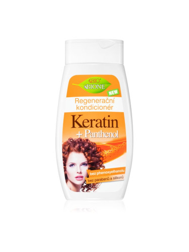 Bione Cosmetics Keratin + Panthenol регенериращ балсам За коса 250 мл.