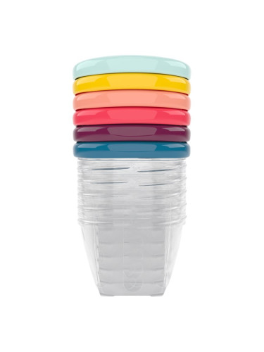 Babymoov Bowls Multicolor купичка с капачка Color 6x180 мл.