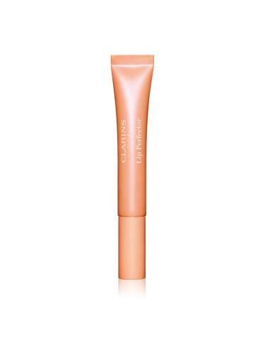 Clarins Lip Perfector Glow блестящ гланц за устни и скули цвят 22 peach glow 12 мл.