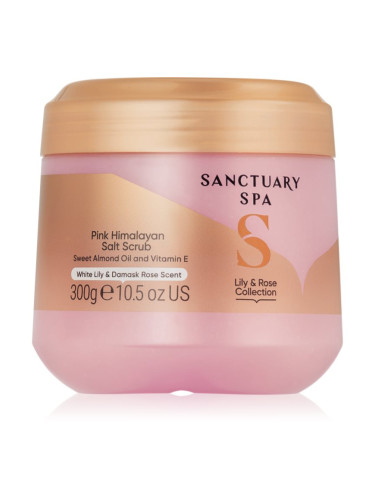 Sanctuary Spa Lily & Rose Collection грижа-скраб за тяло с аромат на цветя 300 гр.
