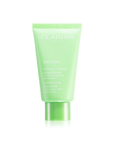 Clarins SOS Pure Rebalancing Clay Mask маска с глина за комбинирана към мазна кожа 75 мл.