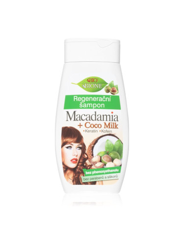 Bione Cosmetics Macadamia + Coco Milk регенериращ шампоан 260 мл.