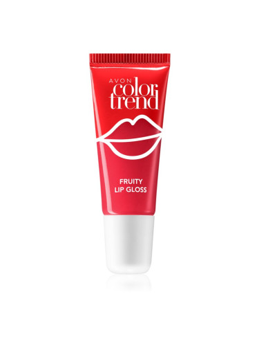 Avon ColorTrend Fruity Lips гланц за устни с вкус цвят Strawberry 10 мл.