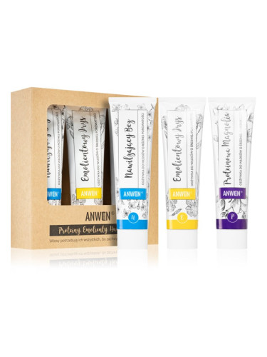 Anwen Proteins . Emollients . Humectants балсам-грижа изгодна опаковка 3 x 100 ml Medium porosity