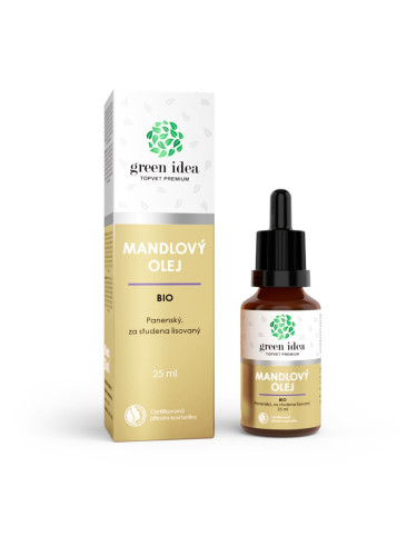 Green Idea Organic almond oil бадемово олио студено пресовано 25 мл.