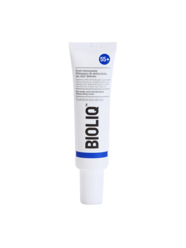 Bioliq 55+ интензивен лифтинг крем за нежна кожа за зоната около очите, устните, шията и деколтето 30 мл.
