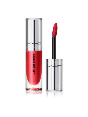 MAC Cosmetics Locked Kiss Ink 24HR Lipcolour дълготрайно матово течно червило цвят Ruby True 4 мл.