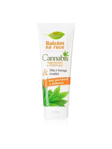 Bione Cosmetics Cannabis регенериращ и омекотяващ балсам за ръце 205 мл.
