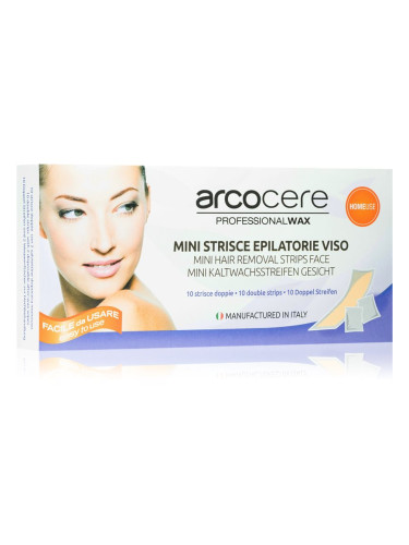 Arcocere Professional Wax Восъчни ленти за епилация за лице за жени  10 бр.