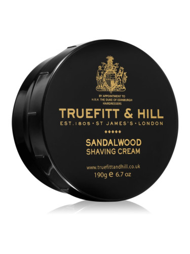Truefitt & Hill Sandalwood хидратиращ крем за бръснене за мъже 190 гр.