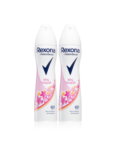 Rexona Sexy Bouquet Antiperspirant антиперспирант-спрей изгодна опаковка 2 x 150 ml 2 бр.