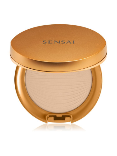 Sensai Silky Bronze Natural Veil Compact компактна пудра за освежаване и изглаждане на кожата цвят SC01 Light 8,5 гр.