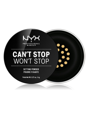 NYX Professional Makeup Can't Stop Won't Stop насипна пудра цвят 06 Banana 6 гр.