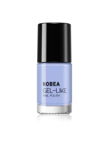 NOBEA Day-to-Day Gel-like Nail Polish лак за нокти с гел ефект цвят Sky blue #N44 6 мл.