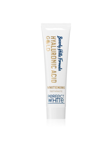 Beverly Hills Formula Perfect White Gold избелваща паста за зъби със златни частици вкус Double Mint 100 мл.