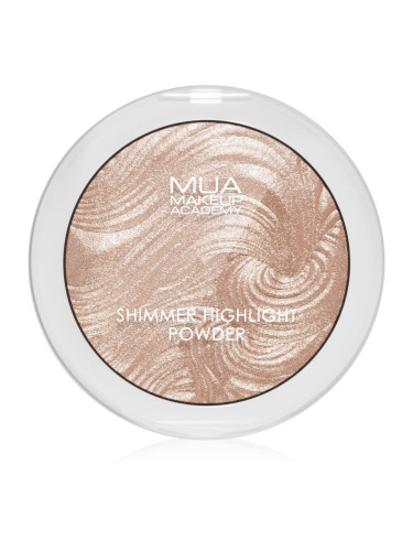 MUA Makeup Academy Shimmer компактна озаряваща пудра цвят Radiant Cashmere 8 гр.