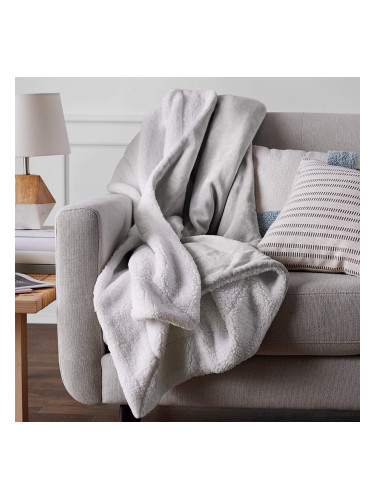 Amazon Basics Меко одеало - цвят сив