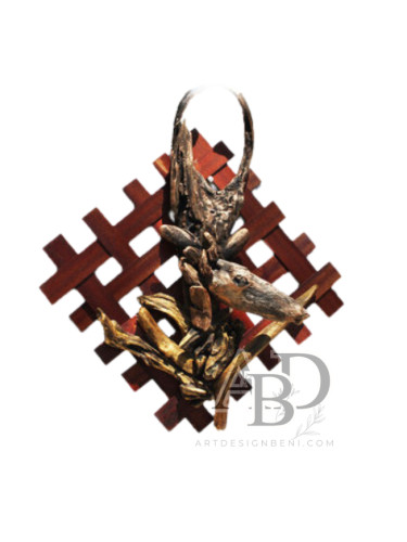 Бутиково driftwood арт пано Елен от естествено дърво