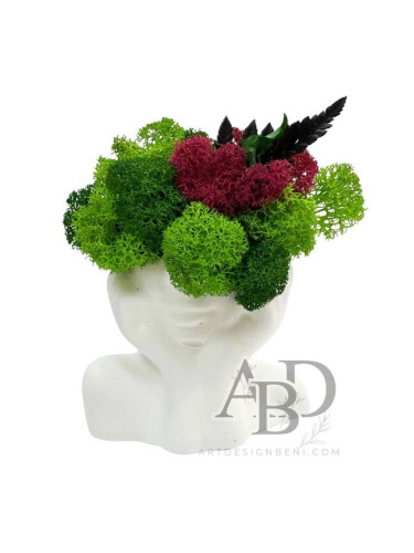 Човече Мислител с премиум скандинавски мъх