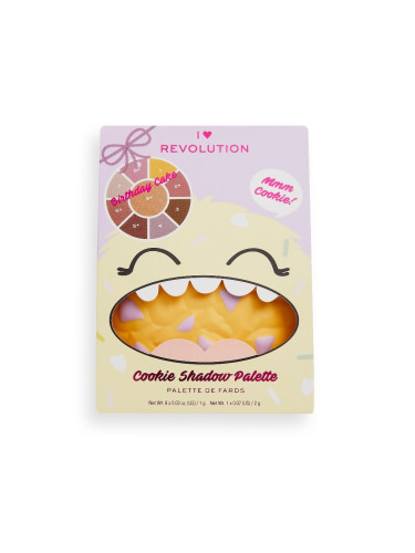 I Heart Revolution Birthday Cake Cookie Eyeshadow Palette Сенки палитра  9gr