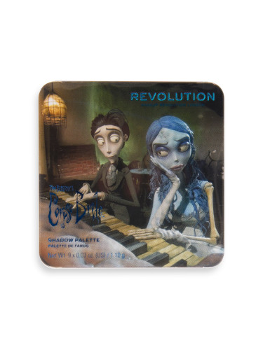 Corpse Bride X MAKEUP REVOLUTION The Newly Weds Eyeshadow Palette Сенки палитра  9,9gr
