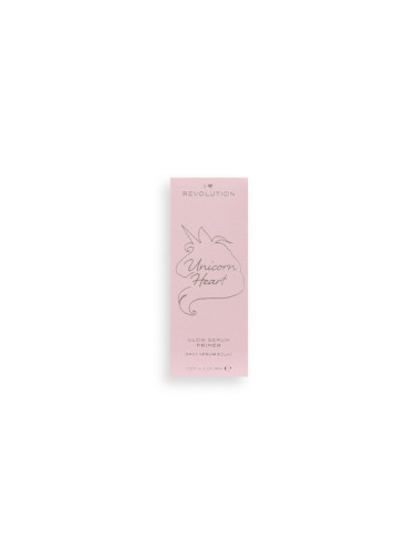 I HEART REVOLUTION Unicorn Heart Glow Serum Primer База за лице  11gr