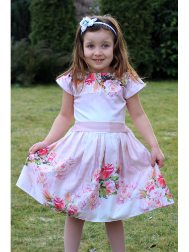 Ежедневна или официална детска рокля с цветя Петя