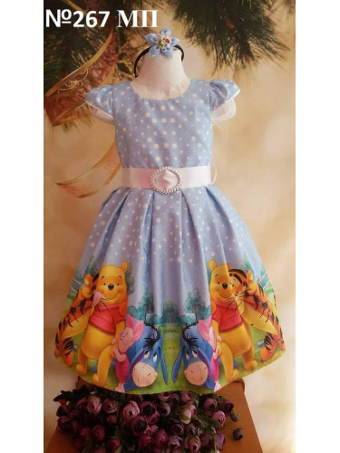 Официална детска рокля с Мечо Пух