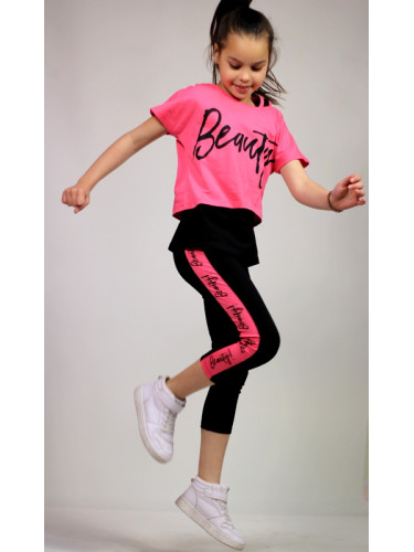 Детски летен комплект от 3 части с потник, блузка с къс ръкав/тениска 