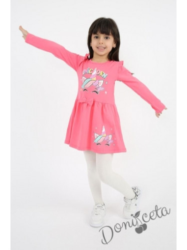 Детска рокля в малина с Пони/Еднорог 715285