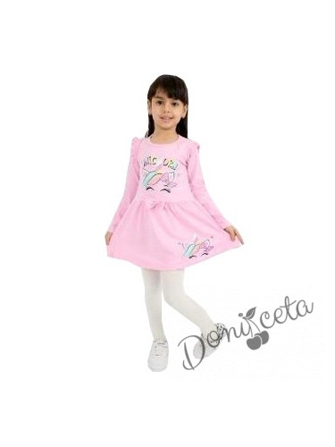 Детска рокля в розово с Пони/Еднорог 715133