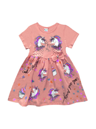Ежедневна детска рокля с Пони/Еднорог в розово 9457657
