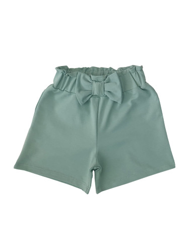 Къси панталони в цвят тюркоаз за момиче 54434321