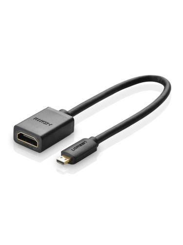 Видео адаптер UGREEN Micro HDMI 19pin към HDMI 20cm (20134) черен